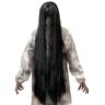 WIDMANN Parrucca Spirito Maligno Adulto Donna, Psycho, Horror, Dark, Halloween, Carnevale, Lunghezza 100 Cm, Taglia Unica, Colore Nero