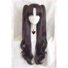 RONGYEDE Anime cosplay parrucca destino/notte rimarrà Rin Tohsaka lunga coda di cavallo, capelli resistenti al calore, per cosplay + collana di rubino Parrucca e collana opzionali