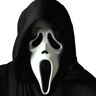 Chaks Scream 4 Maschera per il viso fantasma con sudario, accessorio per adulti