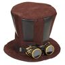 WIDMANN STEAMPUNK TOP HAT WITH GOGGLES" -