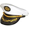 Boland - Captain Cappello Capitano Jonah per Adulti, Bianco/Nero/Oro, Taglia Unica, 44372