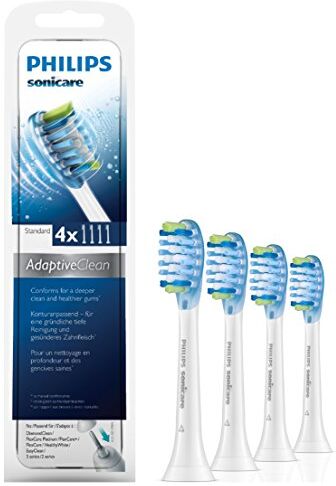 Philips Sonicare  AdaptiveClean, Set di testine di ricambio per spazzolino elettrico, 4 pz., 2015