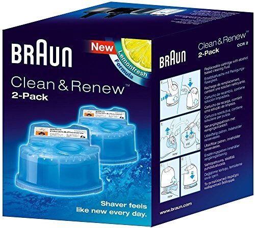 Braun Cartucce di ricarica CCR2 Clean & Renew Confezione da 2