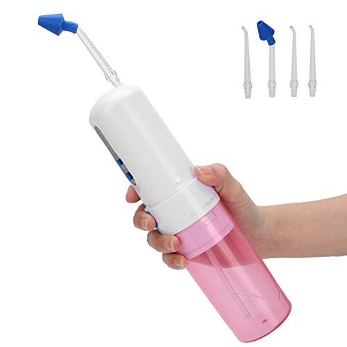 ZJchao Idropulsore ad acqua da 200 ml per denti, Irrigatore orale dentale senza fili USB da 10 W per casa e viaggio, dispositivo portatile per la pulizia dei denti