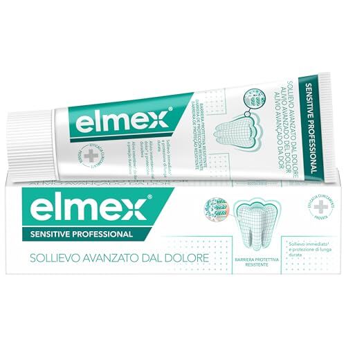 ELMEX Dentifricio Sensitive Professional 75 ml  dentifricio per denti sensibili   barriera protettiva di lunga durata   azione più rapida*   maggiore resistenza agli acidi**