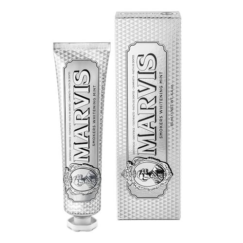 Marvis Dentifricio per Fumatori con Menta Sbiancante, 85 ml