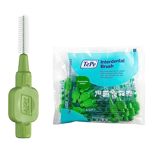 TEPE Scovolino , Originale, Verde, 0.8mm/ISO 5, 20pz, pulizia interdentale efficace, rimozione placca e filo dentale per spazi piccoli