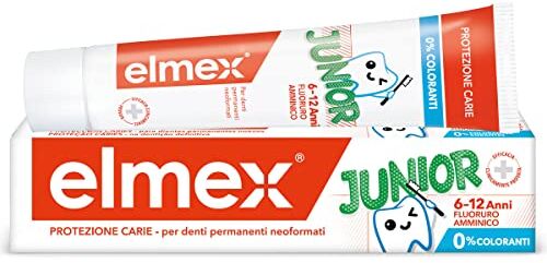 ELMEX Dentifricio Junior 6-12 Anni per Bambini, Confezione da 75ml