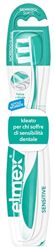 ELMEX Spazzolino Sensitive per Denti Sensibili Setole Morbide Manico Ergonomico