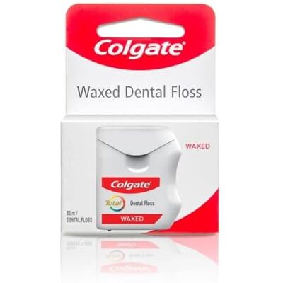 Colgate Total cerato filo interdentale per migliorare la salute della bocca (25 m) – Confezione da 6 Colgate Total cerato filo interdentale per migliorare la salute della bocca (25 m) – Confezione da 6
