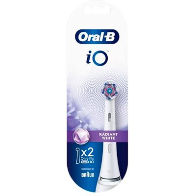 Procter & Gamble Oral-B iO Testina per spazzolino elettrico, con setole angolate, per rimuovere la placca più profonda, con petali di lucidatura per lo sbiancamento dei denti, confezione da 2 pezzi, colore bianco Procter & Gamble Oral-B iO Testina per spazzolino elettrico, con setole angolate, per rimuovere la placca più profonda, con petali di lucidatura per lo sbiancamento dei denti, confezione da 2 pezzi, colore bianco