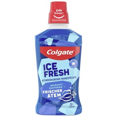 Colgate Balsamo per bocca Ice Fresh 6 x 500 ml, per una freschezza immediata e persistente, pulizia antibatterica della bocca e dei denti senza alcool** per una protezione ottimale Colgate Balsamo per bocca Ice Fresh 6 x 500 ml, per una freschezza immediata e persistente, pulizia antibatterica della bocca e dei denti senza alcool** per una protezione ottimale
