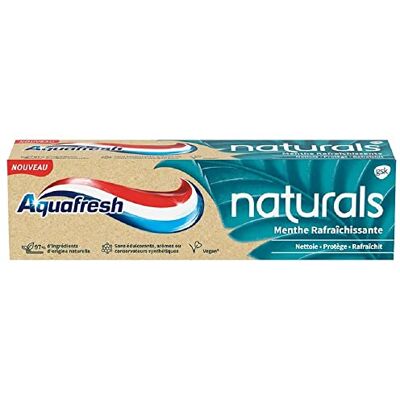Aquafresh Dentifricio Naturals Menta Rinfrescante, Pulisce, Rinfresca e protegge Attivamente i Denti, 75 ml Aquafresh Dentifricio Naturals Menta Rinfrescante, Pulisce, Rinfresca e protegge Attivamente i Denti, 75 ml