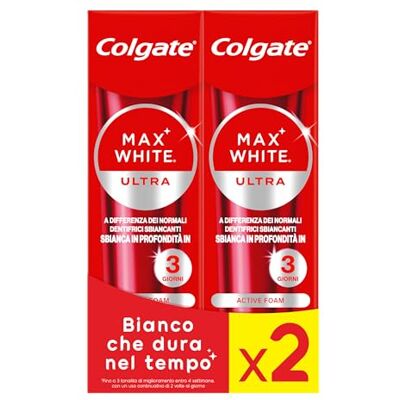 Dentifricio Colgate Max White Ultra Active Foam - Sbiancamento Dentifricio Colgate Max White Ultra Active Foam - Sbiancamento