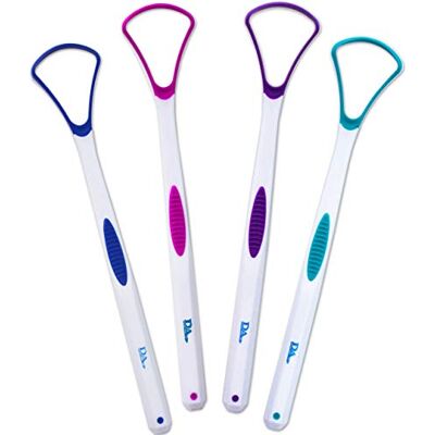 Dental Aesthetics 4 Raschietti pulitori per lingua ~ Testina in silicone morbida e delicata (1 di ogni colore) Dental Aesthetics 4 Raschietti pulitori per lingua ~ Testina in silicone morbida e delicata (1 di ogni colore)