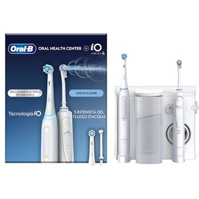Spazzola elettrica Oral-B iO4 & OxyJet Bianco - Spazzola elettrica Spazzola elettrica Oral-B iO4 & OxyJet Bianco - Spazzola elettrica