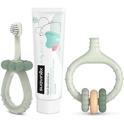 Suavinex , Set Igiene Dentale, 0+ mesi, Verde Suavinex , Set Igiene Dentale, 0+ mesi, Verde