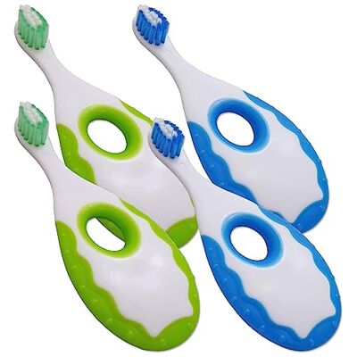 Dental Aesthetics Spazzolino da denti per bambini prima pulizia dei denti ~ 4 pezzi Dental Aesthetics Spazzolino da denti per bambini prima pulizia dei denti ~ 4 pezzi