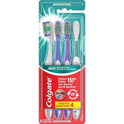 Colgate 360 Deep Clean 4 in 1 Spazzolino da denti per la rimozione dei Spazzolini da denti manuali adulti con setole multialtezza, facili da aprire, imballaggio riciclabile Colgate 360 Deep Clean 4 in 1 Spazzolino da denti per la rimozione dei Spazzolini da denti manuali adulti con setole multialtezza, facili da aprire, imballaggio riciclabile