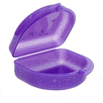 Dental Aesthetics Glitter PARADENTI Astuccio Paradenti Scatola per Ortho APPARECCHI, Sport Dentale Prodotti, dentiere & Altro Viola Glitter Dental Aesthetics Glitter PARADENTI Astuccio Paradenti Scatola per Ortho APPARECCHI, Sport Dentale Prodotti, dentiere & Altro Viola Glitter