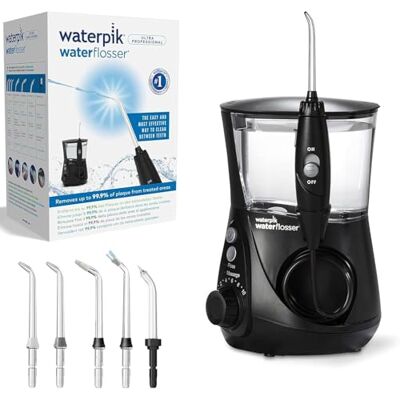 Waterpik Ultra Professional Idropulsore Dentale Con Base d'Appoggio, Nero Waterpik Ultra Professional Idropulsore Dentale Con Base d'Appoggio, Nero