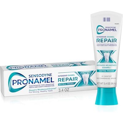 Sensodyne Intensive Enamel Repair Pasta Toothpaste for Sensitive Teeth, to Reharden and Strengthen Enamel, Extra Fresh – 3.4 Ounces Sensodyne Intensive Enamel Repair Pasta Toothpaste for Sensitive Teeth, to Reharden and Strengthen Enamel, Extra Fresh – 3.4 Ounces