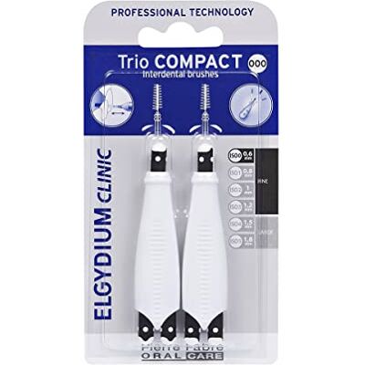Elgydium Clinic Trio Compact Black Iso 000 (0,6 Mm) Brossette Elgydium Clinic Trio Compact Black Iso 000 (0,6 Mm) Brossette
