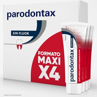 Parodontax Dentifricio senza fluoro, aiuta a fermare e prevenire il sanguinamento delle gengive sane, 4 x 75 ml Parodontax Dentifricio senza fluoro, aiuta a fermare e prevenire il sanguinamento delle gengive sane, 4 x 75 ml