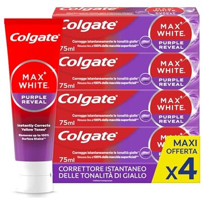 Colgate Max White Purple Reveal Dentifricio sbiancante - Dentifricio Colgate Max White Purple Reveal Dentifricio sbiancante - Dentifricio