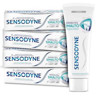 Sensodyne Sensibilità & Smalto Whitening, Dentifricio Effetto Sbiancante Sensodyne Sensibilità & Smalto Whitening, Dentifricio Effetto Sbiancante