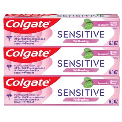 Colgate Sensitive Whitening Maximum Strength Dentifricio menta fresca, menta fresca, 170 g (confezione da 3) Colgate Sensitive Whitening Maximum Strength Dentifricio menta fresca, menta fresca, 170 g (confezione da 3)