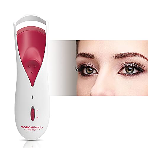 TOUCHBeauty Piegaciglia Elettrico, Piegaciglia Riscaldato, Piegaciglia Professionale con Cuscinetti Riscaldanti Intelligenti in Silicone, Riscaldamento Rapido, Effetto Curling di Lunga Durata (Rosa)