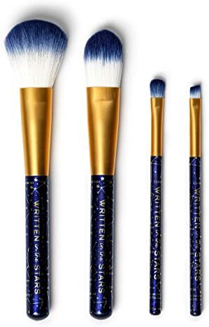 Legami Set di 4 Pennelli per il Trucco, Oh My Glow! Tema Stars, Include Powder Brush, Foundation Brush, Eyeshadow Brush, Eyeliner Brush, 100% Vegan, Formato da Viaggio