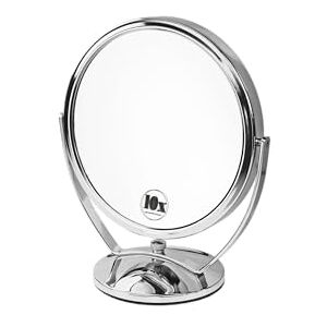 Fantasia FANTASY Specchio Compatto Brand Model Stand in Metallo, Argento, Tempi di espansione, Altezza Fantasia FANTASY Specchio Compatto Brand Model Stand in Metallo, Argento, Tempi di espansione, Altezza