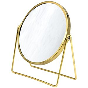 RIDDER Specchio cosmetico estivo, specchio cosmetico, specchio da terra, oro, con ingrandimento 5x, pratico moderno RIDDER Specchio cosmetico estivo, specchio cosmetico, specchio da terra, oro, con ingrandimento 5x, pratico moderno