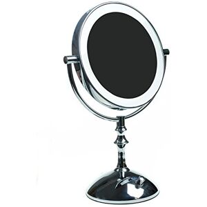 HIMRY Slim LED Specchio Cosmetico 8 Pollici 7X Ingrandimento, Luminosità Regolabile, Specchio da Tavolo Illuminato, Make Up Rasatura Bagno Specchio, Normale + 7X Zoom, KXD3136-7x HIMRY Slim LED Specchio Cosmetico 8 Pollici 7X Ingrandimento, Luminosità Regolabile, Specchio da Tavolo Illuminato, Make Up Rasatura Bagno Specchio, Normale + 7X Zoom, KXD3136-7x