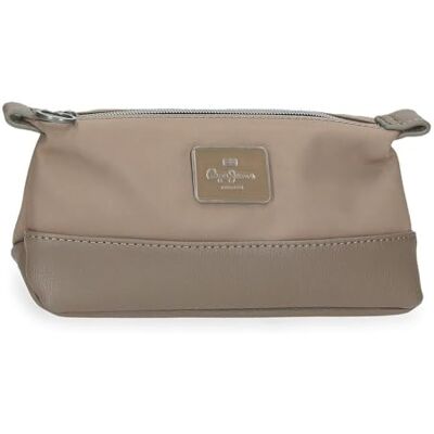 Pepe Jeans Christine Beauty case Beige 20,5x11,5x7,5 cm Poliestere con dettagli in pelle sintetica by Joumma Bags, Beige, Taglia unica, Trousse Pepe Jeans Christine Beauty case Beige 20,5x11,5x7,5 cm Poliestere con dettagli in pelle sintetica by Joumma Bags, Beige, Taglia unica, Trousse