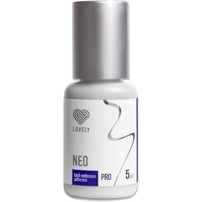 LOVELY Eyelash Glue NEO 5ml Nero colla liquida e veloce, tempo di asciugatura IMMEDIATO forza adesiva di 8 settimane molto elastica, molto resistente per estensioni di ciglia professionali LOVELY Eyelash Glue NEO 5ml Nero colla liquida e veloce, tempo di asciugatura IMMEDIATO forza adesiva di 8 settimane molto elastica, molto resistente per estensioni di ciglia professionali