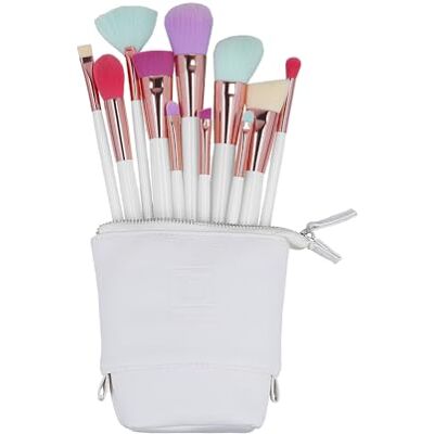 ILU BASIC MU MULTI COLOR MAKEUP BRUSH 11PCS SET Vegana Pennelli Contorno Ombretto Cipria Evidenziatore e Labbra Per Viaggio e Bellezza ILU BASIC MU MULTI COLOR MAKEUP BRUSH 11PCS SET Vegana Pennelli Contorno Ombretto Cipria Evidenziatore e Labbra Per Viaggio e Bellezza