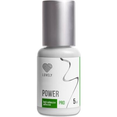 LOVELY POWER Colla per ciglia 5ML, Nero colla medio-veloce, tempo di asciugatura: 2 secondi, forza adesiva di 6 settimane, molto resistente per estensioni di ciglia professionali LOVELY POWER Colla per ciglia 5ML, Nero colla medio-veloce, tempo di asciugatura: 2 secondi, forza adesiva di 6 settimane, molto resistente per estensioni di ciglia professionali