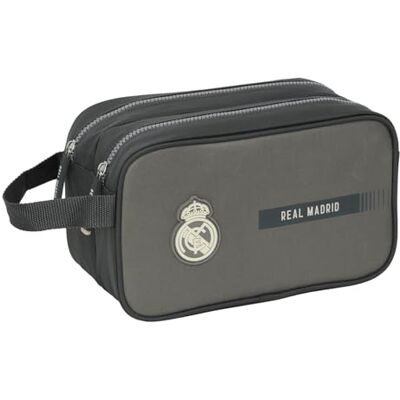 safta Real Madrid, 3a attrezzatura 24/25, borsa per la scuola dei bambini, adatta al carrello, ideale per bambini dai 5 ai 14 anni, comoda e versatile, qualità e resistenza, 26 x 12,5 x 15 cm, grigio, safta Real Madrid, 3a attrezzatura 24/25, borsa per la scuola dei bambini, adatta al carrello, ideale per bambini dai 5 ai 14 anni, comoda e versatile, qualità e resistenza, 26 x 12,5 x 15 cm, grigio,
