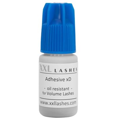 XXL Lashes Adesivo xD Colla per Allungamento Ciglia, 5 ml Resistente all'olio, Impermeabilità istantanea, Asciugatura rapida, Vegano, Ottima ritenzione, Per tecnica Volume Russo XXL Lashes Adesivo xD Colla per Allungamento Ciglia, 5 ml Resistente all'olio, Impermeabilità istantanea, Asciugatura rapida, Vegano, Ottima ritenzione, Per tecnica Volume Russo