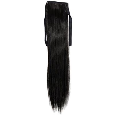 WIG ME UP Toupet Coda di Cavallo Colore Nero Liscio 45 cm Fascetta Fermacapelli a Pettine Extension YZF-TS18-2 WIG ME UP Toupet Coda di Cavallo Colore Nero Liscio 45 cm Fascetta Fermacapelli a Pettine Extension YZF-TS18-2