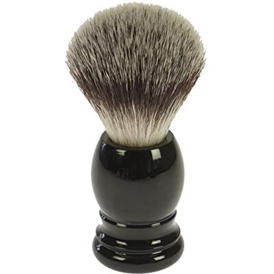Fantasia Pennello da barba in setole sintetiche: pennello da barba vegane con manico in plastica nera, pennello da barba vegano, pennello da barba sintetico, pennello da barba Fantasia Pennello da barba in setole sintetiche: pennello da barba vegane con manico in plastica nera, pennello da barba vegano, pennello da barba sintetico, pennello da barba