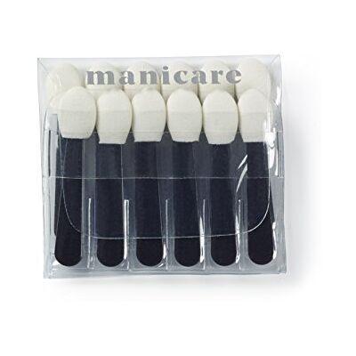 Manicare Applicatore cosmetico, confezione da 12, usa e getta, perfetto per ombretto e correttore, applicazione trucco, nail art, pennello in spugna, igienico, ideale per arti e mestieri, strumento di Manicare Applicatore cosmetico, confezione da 12, usa e getta, perfetto per ombretto e correttore, applicazione trucco, nail art, pennello in spugna, igienico, ideale per arti e mestieri, strumento di