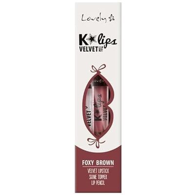 LOVELY Lips Set K'Lips Velvet Nr 2 Foxy Brown per chi cerca qualità e praticità, per uso pratico e risultati affidabili LOVELY Lips Set K'Lips Velvet Nr 2 Foxy Brown per chi cerca qualità e praticità, per uso pratico e risultati affidabili