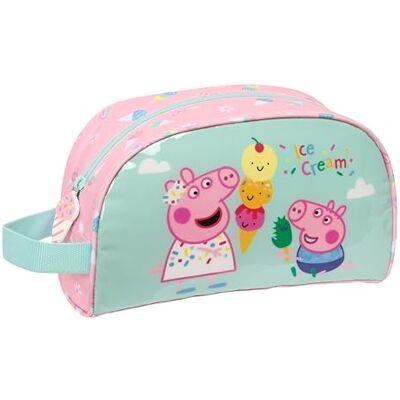 safta PEPPA PIG ICE CREAM Beauty case grande per bambini, personalizzabile a carrello, ideale per bambini dai 5 ai 14 anni, comodo e versatile, qualità e resistenza, 26 x 16 x 9 cm, colore rosa safta PEPPA PIG ICE CREAM Beauty case grande per bambini, personalizzabile a carrello, ideale per bambini dai 5 ai 14 anni, comodo e versatile, qualità e resistenza, 26 x 16 x 9 cm, colore rosa