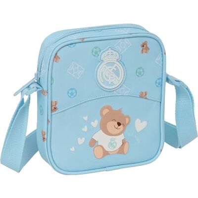 safta Real Madrid, borsa a tracolla blu piccola, borsa per bambini, ideale per bambini dai 5 ai 14 anni, comoda e versatile, qualità e resistenza, 16 x 4 x 18 cm safta Real Madrid, borsa a tracolla blu piccola, borsa per bambini, ideale per bambini dai 5 ai 14 anni, comoda e versatile, qualità e resistenza, 16 x 4 x 18 cm