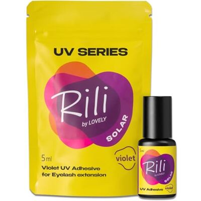 LOVELY Rili Solar Colla per ciglia UV, 5 ml, per extension di ciglia, asciugatura rapida, vapore basso e stabile a qualsiasi umidità, adatto per uso esterno e studio LOVELY Rili Solar Colla per ciglia UV, 5 ml, per extension di ciglia, asciugatura rapida, vapore basso e stabile a qualsiasi umidità, adatto per uso esterno e studio