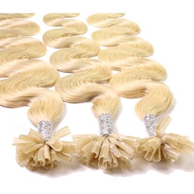 hair2heart 25 x 1g Extension Capelli Veri Cheratina, ondulato 50cm #22 biondo chiaro hair2heart 25 x 1g Extension Capelli Veri Cheratina, ondulato 50cm #22 biondo chiaro